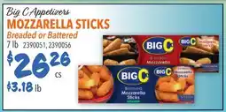 Restaurant Depot Big C Appetizers MOZZARELLA STICKS offer