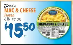 Restaurant Depot Elena's MAC & CHEESE offer