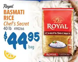 Restaurant Depot Royal BASMATI RICE Chef's Secret offer