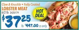 Restaurant Depot Claw & Knuckle • Fully Cooked LOBSTER MEAT offer