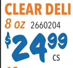 Restaurant Depot CLEAR DELI offer