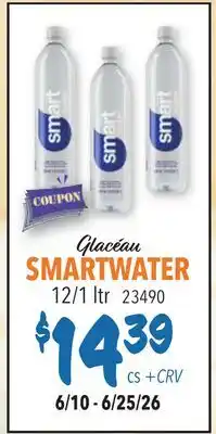 Restaurant Depot Glacéau SMARTWATER offer