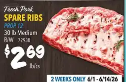 Restaurant Depot Fresh Pork SPARE RIBS offer