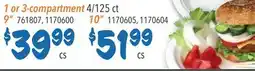 Restaurant Depot 9 or 3-compartment 4/125 ct offer