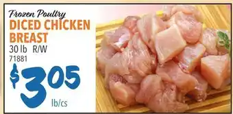 Restaurant Depot Frozen Poultry Diced Chicken Breast offer