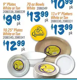 Restaurant Depot 9 Plates, 10.25 Plates, 70 oz Bowls, 13 x 9 Platters offer