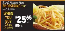 Restaurant Depot Big C French Fries SHOESTRING 1/4 offer