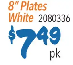 Restaurant Depot 8 Plates White offer