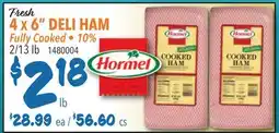 Restaurant Depot Fresh 4 X 6 DELI HAM offer