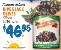 Restaurant Depot Supremo Italiano RIPE BLACK OLIVES Sliced offer