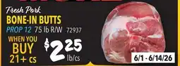 Restaurant Depot Fresh Pork BONE-IN BUTTS offer