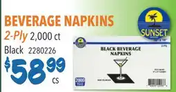 Restaurant Depot BEVERAGE NAPKINS offer