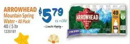Restaurant Depot ARROWHEAD Mountain Spring Water offer