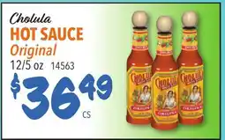 Restaurant Depot Cholula HOT SAUCE Original offer