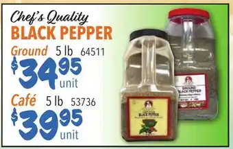 Restaurant Depot Chef's Quality BLACK PEPPER offer