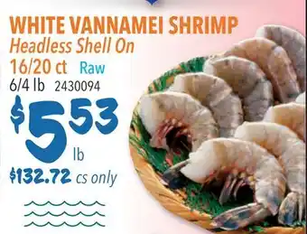Restaurant Depot WHITE VANNAMEI SHRIMP offer