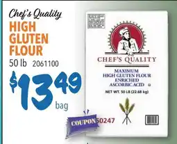 Restaurant Depot Chef's Quality HIGH GLUTEN FLOUR offer