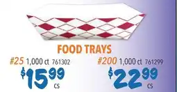 Restaurant Depot FOOD TRAYS offer