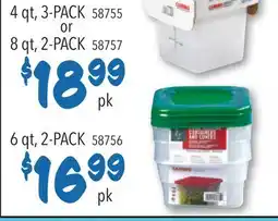 Restaurant Depot 4 qt, 3-PACK or 8 qt, 2-PACK or 6 qt, 2-PACK offer