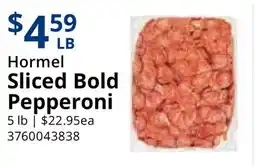 Restaurant Depot Hormel Sliced Bold Pepperoni offer