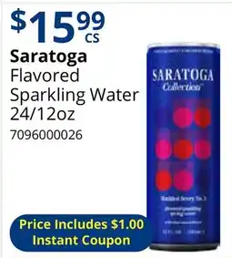 Restaurant Depot Saratoga Flavored Sparkling Water offer