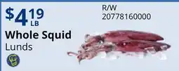 Restaurant Depot Whole Squid offer