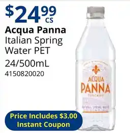Restaurant Depot Acqua Panna Italian Spring Water PET offer