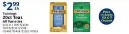Restaurant Depot Twinings 20ct Teas offer