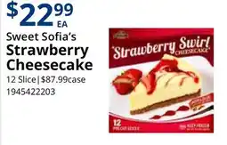 Restaurant Depot Sweet Sofia's Strawberry Cheesecake offer