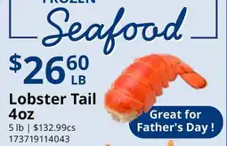 Restaurant Depot Lobster Tail offer