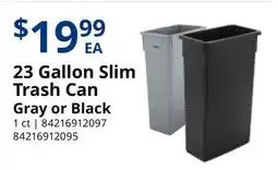 Restaurant Depot 23 Gallon Slim Trash Can offer