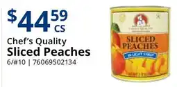 Restaurant Depot Chef's Quality Sliced Peaches offer