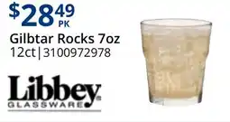 Restaurant Depot Gilbtar Rocks 7oz offer