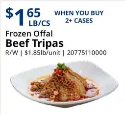 Restaurant Depot Frozen Offal Beef Tripas offer