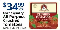 Restaurant Depot Chef's Quality All Purpose Crushed Tomatoes offer