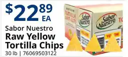 Restaurant Depot Sabor Nuestro Raw Yellow Tortilla Chips offer