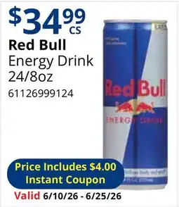 Restaurant Depot Red Bull Energy Drink offer