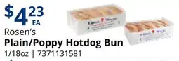 Restaurant Depot Rosen's Plain/Poppy Hotdog Bun offer