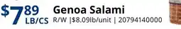 Restaurant Depot Genoa Salami offer