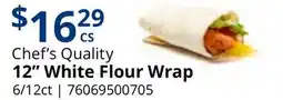 Restaurant Depot Chef's Quality 12 White Flour Wrap offer