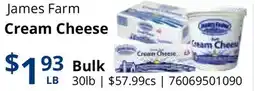 Restaurant Depot James Farm Cream Cheese offer