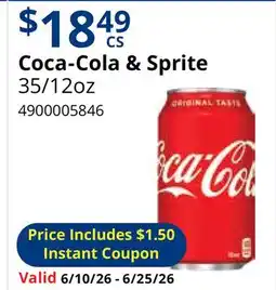 Restaurant Depot Coca-Cola & Sprite offer