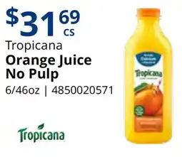 Restaurant Depot Tropicana Orange Juice No Pulp offer