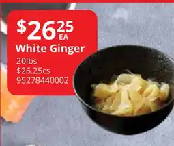 Restaurant Depot White Ginger offer