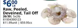 Restaurant Depot Raw, Peeled, Deveined, Tail Off offer
