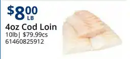 Restaurant Depot 4oz Cod Loin offer