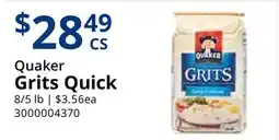 Restaurant Depot Quaker Grits Quick offer