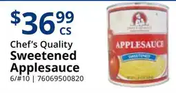Restaurant Depot Chef's Quality Sweetened Applesauce offer