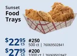 Restaurant Depot Sunset Food Trays offer