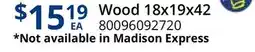 Restaurant Depot Wood 18x19x42 offer